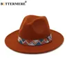 Buttermere Sombrero Women Word Wool Vintage Trilby Well Khaki Fedora Hat Широкая бримская элегантная дама зимняя осень джазовые шапки Capeau219q