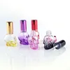 8ml Coloré Skull Spray Bouteille de verre Flacon de parfum Voyage Portable Mini bouteilles vides cosmétiques