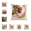 9 couleur Père Noël Housse De Coussin De Noël Décorations De Noël Pour La Maison Ornement Table Décor Cadeau De Noël Nouvel An Taie D'oreiller60pcs T1I2390