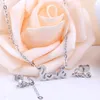 Earrings & Necklace LUXUKISSKIDS Lover's Stainless Steel Gold Jewelry Sets Letter Wedding Necklaces Earring Dubai Jewellery S259O