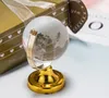 Délicieux Globe de cristal presse-papiers, cadeaux de mariage en cristal pour invités, DHL Fedex, expédition rapide SN1818