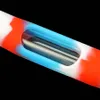 5.1 "Tubos de mão de silicone tubos de água Bongo portátil colher tubos colorido silicone bubbler festival presente