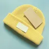 Schattige kinderen beanie eenvoudige ontwerper baby schedel petten 5 kleuren merk kinderen gebreide hoeden groothandel 50g