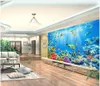 Custom photo wallpapers for walls 3d mural wallpaper Huge Mediterranean underwater world mural for living room TV background wall papers