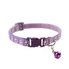 Empreinte chien chat cloche collier réglable extérieur confortable en Nylon colliers pour animaux de compagnie pour chat petits chiens chiots fournitures pour animaux de compagnie