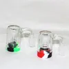 narghilè Raccoglicenere di vetro Contenitori di cera siliconica Ashcatcher 14mm 18mm Maschio Femmina Percolatore Adattatore per ciotola Accessori per fumatori per Bong in vetro