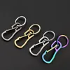 Heavy Duty keychain Stainless steel Black gold Carabiner Car Key Chains for Men Women fashion jewelry will and sandy