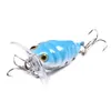 HENGJIA 100 ADET CICADA Sert Balıkçılık Cazibesi Böcek Olta Takımı Crankbait Lure Yem 4 cm 4.4g 8 # Kanca 8 Renk Yüzer Wobblers