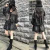 Streetwear Vintage Black Leopard Women Denim Jacket Spring Harajuku Punk Jean Jackets Coat Autumn Boyfriend Loose Pocket Fashion1686988