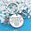 Nurses per lord Word Letter Stainless Steel Women Men Keychains Couple Lover Key Chains Key Ring Promotion lebration Gift6750281