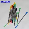Metal Wax dabber tool with Silicone tips Cap 120mm vaporizer DAB tools High quality DHL 7925097
