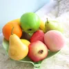 Vivid Foam Bubble Artificial Fake Lifelike Fruits Apple Peach Pear Banana Wedding Decoration Decorative DIY Party Home Ornaments HHF926