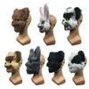 Effrayant Halloween Lapin Lapin Masques Effrayant Spooky Peluche Animal Panda Ours Coiffe Masque Mascarade Partie Cosplay Horriable Props VT7085926