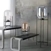 ODA Pulpo Nordic postmodern Industrial Wind Glass Lamp Lamp Room غرفة معيشة بسيطة مصباح الحديد الحديد مصباح العنبر A9001321