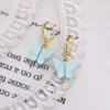 Arylic Butterfly earrings colored butterfly dangle ear ring clip Chandelier women earrings fashion jewelry will and sandy new