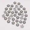 500 stücke Antike Silber Perlen Endkappen Flower Perle Caps Für Schmuck Fundungen DIY Zubehör Großhandel 8,5 mm