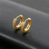 Stud High Quality Gold Silver Ice Out Hoops Earrings for Men Women Nice Earrings Gift R230619