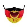 DHL 3D-Digitaldruck der modischen Gesichtsmaske der Flagge der USA und Mexikos, verstellbare Schutzmaske Staub mit PM2,5-Filtermasken