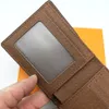 Klasyczne portfele męskie Modny portfel męski z uchwytem na zdjęcie Krótki portfel Bifold Małe portfele z pudełkiem