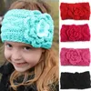 Fleur Bébé Baby Tead Bands tricotés Bandeau Enfants Traité Élévateur Traité Hiver Hiver Chaud HeadWrap Mode Accessoires de cheveux 8 couleurs BT5888