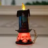 Halloween LED Candles Skull Pumpkin Halloween Party Atmosphere Decoration Night Glowing Lamp Plastic Battery Operated Flameless Candles