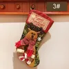 Christmas Decoration Christmas Stocking Socks Ornaments Pendant Children New Year Candy Bag Santa Claus Snowman Elk Xmas Gift Bags BH4071 TYJ