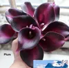 21 colors Real Touch 15quot Artificial calla lily Flower Bouquet Turquoise mini calla Lily bridal bouquet Wedding Decoration8193562
