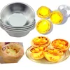 Egg Tart Mold Baking Moulds Homemade Pie Quiche Baking Pan Cookies Pudding Mould Aluminum Alloy DIY Tools SN3358