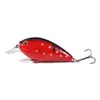 Hengjia 200PCS Fiske Lures Crankbait krokar 7cm 9,8g 6 # krokar vev hårda beten, fiske lockar blandat fiske bete