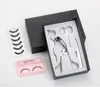 4pcslot Rose Gold Eye Lashes Curler Rostfritt stål Makeup Set Eyelash Eyebrow Pincezers Scissors False Eyelash Applicator Kits9999892