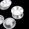 Silver ägg tårtor mögel mini hemlagad paj quiche bakpanna kakor pudding mögel diy bakning verktyg kit aluminium legering