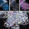 Nail Art Decorations 5 Pack / Set Butterfly Holographic Glitter Sequins Sparkly Charms Flakes Tillbehör för naglar