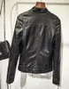 Chaqueta de cuero de locomotora para mujer, diseño Original de alta calidad, nueva Chaqueta corta de cuero Punk DJ, chaqueta de motocicleta
