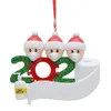 Kerst Ornament 2020 Quarantaine Hars Kerstboom Opknoping Ornament Pandemisch Sociaal Party Distancing Familie van1-7