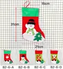 Santa Claus Christmas Socking Snowflake Elk Xmas Sokken Cartoon Doll Xmas Tree Decoratieve Hanger Kinderkids Candy Gift Bag T9i00542