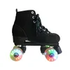 Inline & Roller Skates Skating 4-Wheels Double Row Shoes Cowhide Outdoor Boys Girls Street1