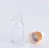 500 х 5мл Clear Mini стекла капельницы бутылка, 5cc прозрачное стекло Эфирное масло бутылки с алюминиевым капельницей SN1497