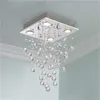 간단한 주도 크리스탈 샹들리에 침실 쇼룸 장식 크리스탈 천장 거실 천장 램프 LED가 수출 펜던트 램프 램프