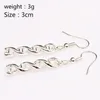 Dangle Lustre SG Or ADN Boucles D'oreilles Moléculaire Femmes Filles Cadeau De Mode Brincos Jewelry228p