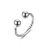 Open Adjustable Double ball Stainless Steel silver gold rings band Toe rings for women fashion jewelry gift will and sandy new