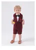 Newinfant Child Toddler Boy Costume Dżentelman 4 -częściowy garnitur moda kurtka dla dzieci ubrania 0123456384828