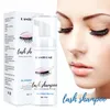 50 ml Professional Eyelash Eye Lashes Foam Cleaner Pump Design Individuell ögonfransförlängning Shampo Remover med borste