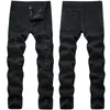 Men high street ripped jeans black trendy men pants