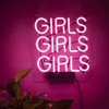 Neon znaki dziewczyny dziewczyny neonowe dekoracje ścienne znak lekki LED dla sypialni słowa fajne sztuka neon znak słodki 12 x10 6 280z