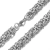 New Arrive Huge 10mm Stainless Steel Handmade Byzantine Chain Mens Womens Necklace Bracelet Unisexs Jewelry 7-40 295B