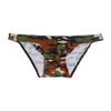 Sport Dünne Sexy Konvexen Beutel Niedrige Taille Mode Camouflage Herren Slips Herren Unterwäsche