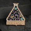 QIHE JEWELRY Science Bitch Pins Broschen Abzeichen X Science Is Magic That Works Experiment Cup Lover Gift1282f