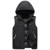 KENNTRICE marque gilet à capuche Veste hommes nouveau chaud sans manches Veste mâle hiver décontracté gilet hommes gilet grande taille Veste Homme335I