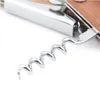 Ze stali nierdzewnej Deluxe Otwieracz do butelki Deluxe Drewno Otwieracz do wina CorksCrew Double Hinged Kelnerzy Otwieracz do butelek wina SN1840