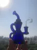 7.8インチKlein Recycler Oil Rigs Beaker Bong Hookahs Smoking Glass Oil Burner Pipe ThickGlass Water Bongs Chicha